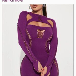 Next Seamless Mini Dress - Fashion Nova - Purple - L/XL